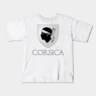 Corsica - Coat of Arms Design Kids T-Shirt